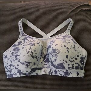 Under Armour High Infinity Sports Bra Women's 3X Blue Built In Padding